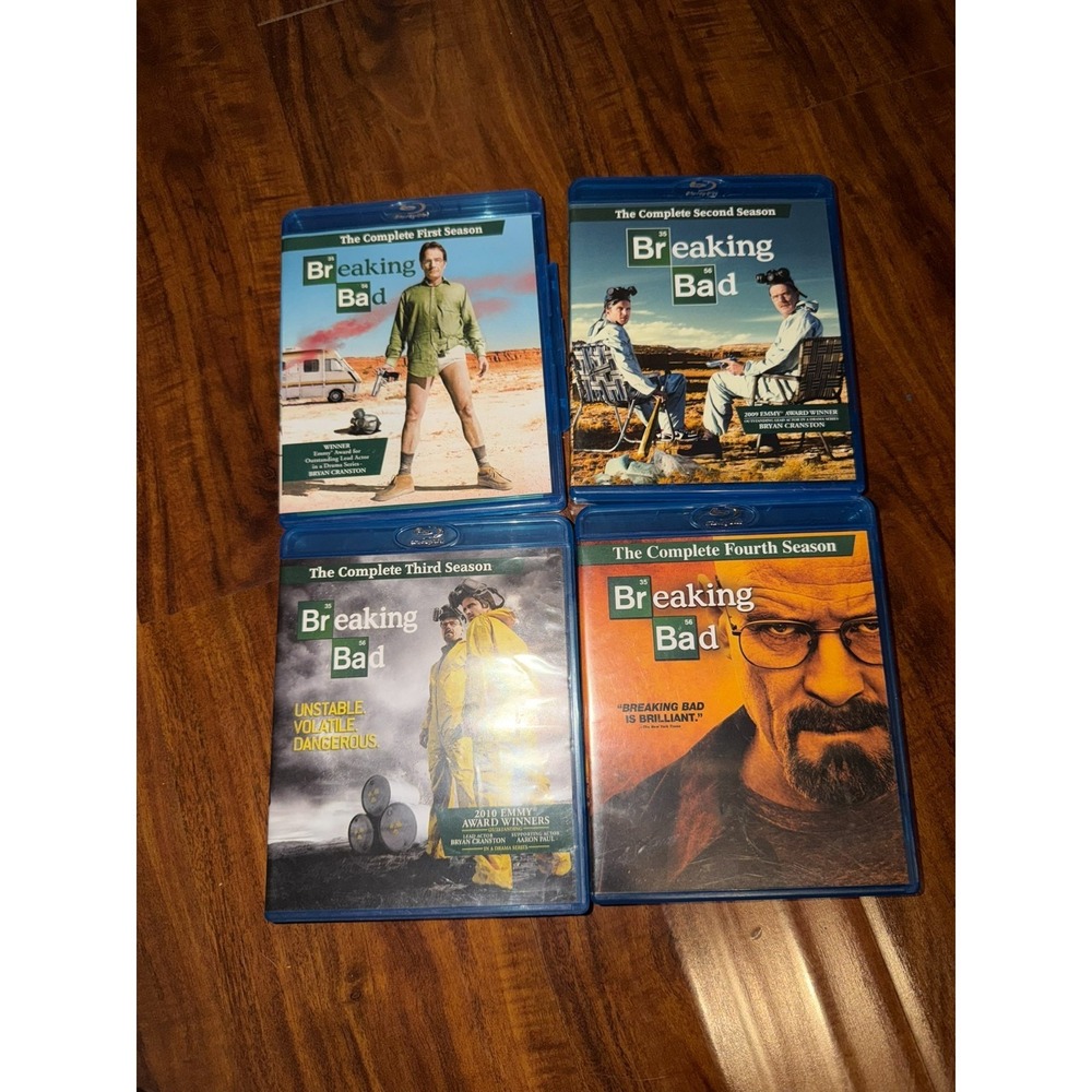 Breaking Bad Blu-ray Complete Seasons 1 2 3 4 -Bryan Cranston-FREE SHIPPING